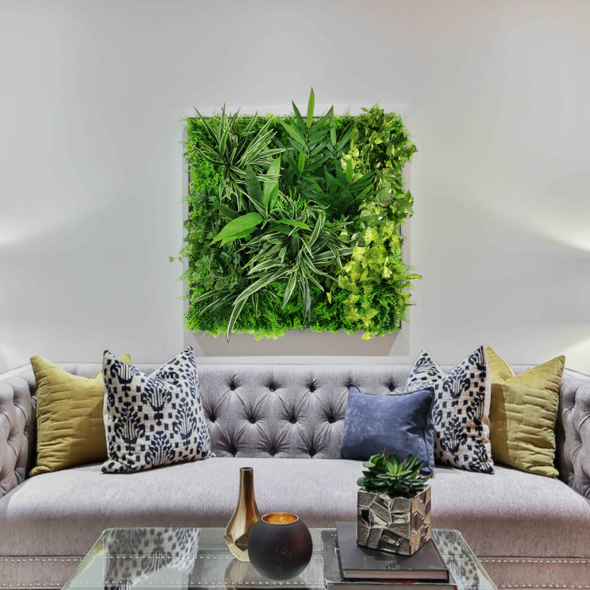 Mur végétal artificiel intérieur prêt à poser Premium Nature