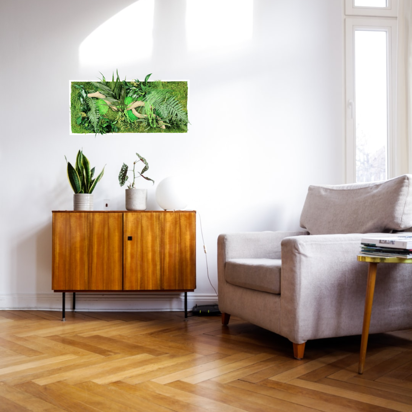 Natürlich stabilisiertes Pflanzenbild Jungle 34x74