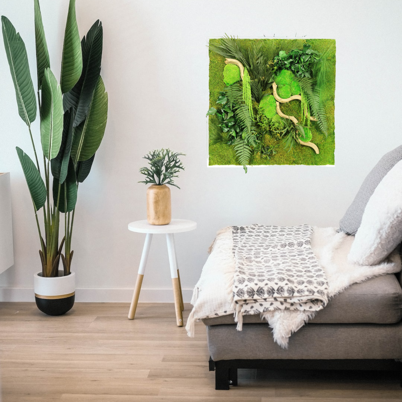 Natürlich stabilisiertes Pflanzenbild Jungle 80x80