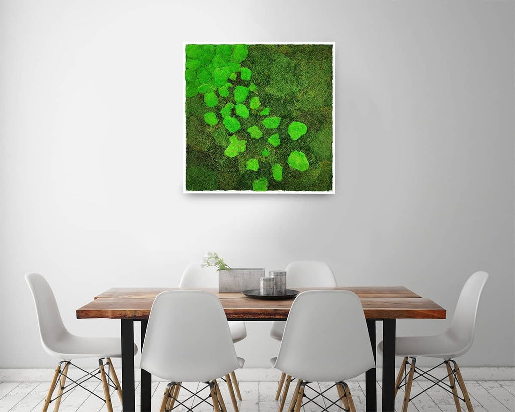 Tableau végétal naturel stabilisé Moss 80x80