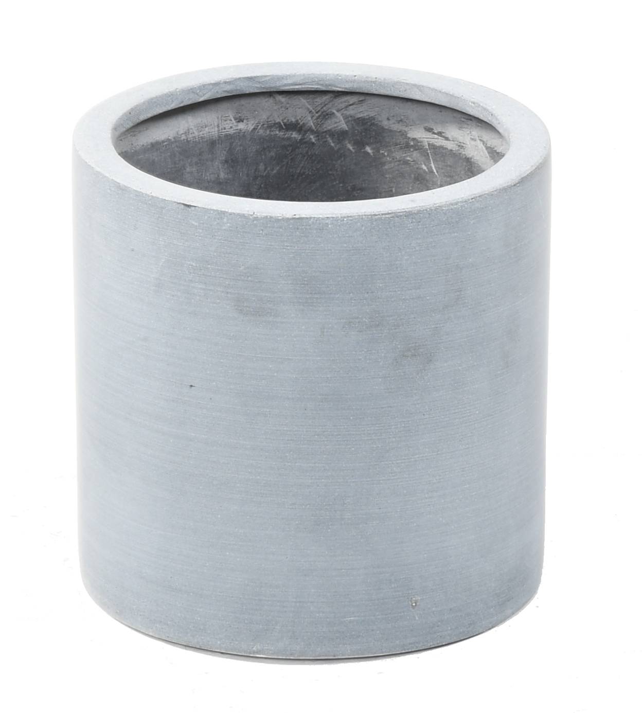 Pot cylindrique en Fiberstone gris de 20 cm