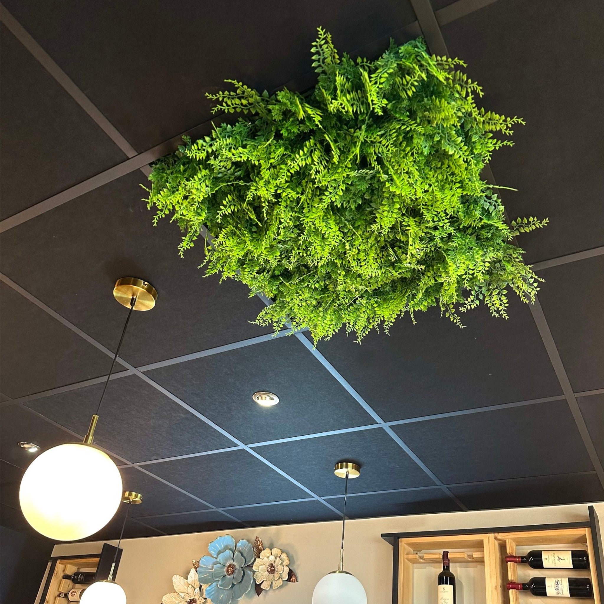 Dalle de plafond végétal artificiel Nature