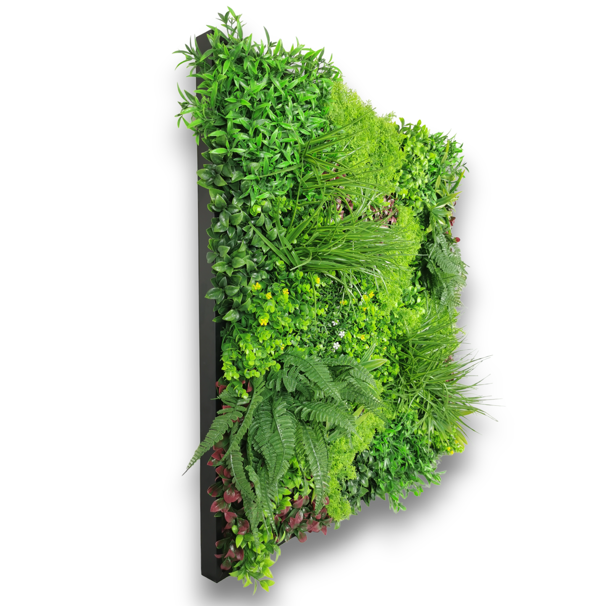 Tableau végétal artificiel intérieur/extérieur printemps 100x100 cm